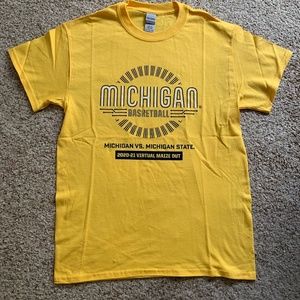 EXCLUSIVE Michigan Basketball Maize Out shirt